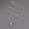 Pendentif Colliers Collier de sucette pour femmes filles Hip Hop couleur or titane acier charme clavicule chaîne bijoux cadeau en gros (GN809)