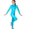 Stage Wear Discount Kids Metallic Spandex Ballet Dance Leotard Elastic Professional Gymnastics Suit Yoga XS-XXL Toddler Girl