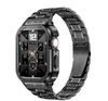 Caixa de aço inoxidável + pulseira para Apple Watch série 8 7 6 5 4 40mm 44mm 41mm 45mm Kit de modificação de caixa de banda de metal para iWatch Ultra 49mm Mod Kit