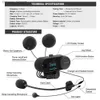 FreedConn T-COM SC Motocicleta Capacete Bluetooth Headset Intercom À Prova D 'Água LCD FM Interfone Sem Fio Q230830