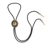 Strikjes Bolo Tie Bronze Tips Kit Cowboyhoed Cap Ketting Accessoire