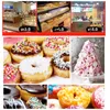 Appareils 2000w micro-ordinateur Contrôle électrique chauffage 4row Automatic Donut Making Machine Auto Donut Maker