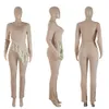 Tasarımcı Trailtsits Kadın Kıyafetleri İki Parçalı Setler Sonbahar Kış Giysileri Uzun Kollu Püsküller Sweatshirt ve Tayt Spor giyim Sıradan Katı Tweetsits 10085