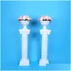 장식용 꽃 화환 중공 꽃 디자인 로마 기둥 흰색 플라스틱 기둥 도로 인용 웨딩 소품 이벤트 decoratio otdxa