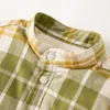 Kids Shirts Dave Bella Fashion Baby Girl Boy Plaid Shirt Jacket Child Fleece Outfit Winter Fall Casual Clothes DB4223965 230830