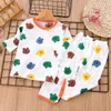 Clothing Sets 3m4t Kid Girl Boy Underwear Cartoon Toppant Clothes Outfit Baby Spring Autumn Cotton Costume Childrens Pyjama Clothings 230830