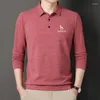 Herren-Poloshirts, erstklassige Modemarken-Designer-Poloshirts für Hazys-Männer, bedruckt, Business-Casual-Langarm-Tops für Herren