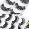 Falsche Wimpern 35pairs Hot Sale 3D Faux Mink falsche Wimpern natürliche Wimpern Wispy Fluffy Fake Wimpern Erweiterung Eye Make -up Faux Cils x0830