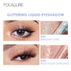 Eye Shadowliner Combination Focallure Diamond Liquid Eyeshadow Waterproof Långvarig hög pigmenterad glitter Metallisk ögonskuggfoder Makeup Cosmetics 230830