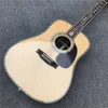 41 Inches D Type Solid Spruce Top Acoustic Guitar Abalone Tree of Life Inlays Rosewood Back and Sides Guitarra