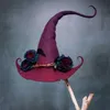 Шляпа шляпы с краями ведра Хэллоуин ведьма взрослая детская вечеринка маскарада