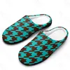 Slipare Houndstooth Mönster (5) Sandaler Plush Case Keep Warm Shoes Thermal Mens Womens Slipper Have Soft Anime Mule
