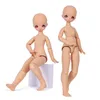 Dolls DBS Dream Fairy 14 BJD Naken Doll Head Body Makeup 40cm Tan Hud Foged Toy Gift SD 230830