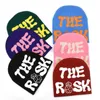 Ball Caps the Risk Dice Letter Embroidered Knitted Hat Cold Hat Woolen Hat Men and Women's Hip Hop Autumn and Winter Hat