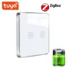 Autres appareils électroniques Tuya ZigBee Scène Panneau Commutateur Batterie Fonctionnant avec Hub Oneclick Liaison d'automatisation Batterie intégrée 230927