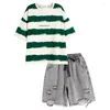 Наборы одежды Summer Boy Set Kids Boutique Boutique Fashion Stripe Sport