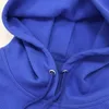 Men s Hoodies Sweatshirts 2 Piece Set Pullover Sweatshirt Women Blue Sports Casual All match Cool Long Sleeve SHort Hooded Streetwear Cropped Top 230829