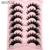 False Eyelashes NEW Cat Eye Eyelashes Manga Lashes 3D Clear Band Lashes Natural Full Half Lashes End Eye Elongated Mink Lashes Fluffy Eyelashes x0830