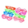 LED Rave Toy Toy Light Up Glasses Kids Flash Butterfly Star Heart Shapes Shutter Shade Color Colur