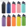 Tumblers 18oz 32oz 40oz 64oz Double Wall Hydroes Stainless Steel Water Bottle with Straw Lid Vacuum Insulated Flask Thermos for Sports 2L HKD230830