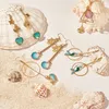 Componenti 1 Box Fai da te 10 coppie Ocean Tema Oreratura Kits Mermaid Tail Dolphin Shell Whale Coda Charms Oregano ganci per saltare