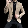 Mäns kostymer 2023 Spring Single -Breasted Casual Liten kostym i 5 färger - Slim Korean Style med trendande element