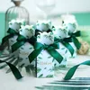 Prezent na zielone papierowe pudełka na prezent torba na prezent ślubny pudełko na prezent Baby Shower Favours Przyjęcie urodzinowe Świąteczne zapasy ślubne dekoracja 230829