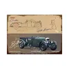 Racer Vintage Metal Poster Carro Esportivo Retro Tin Sign Car Club Arte de Parede Placa Decorativa para Decoração de Casa Moderna Estética Garagem Racer Pintura 30X20CM w01