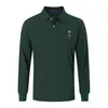 Designer Mens Dress Shirts Fashion Embroidered Polos män Långärmad skjorta Tees Tops Klädhylsa S Kläder A062