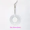 DHL500pcs Party Favor Sublimation DIY White Double Sided Aluminium Wind Bell 3Inch Christmas Pendant