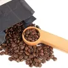 Paletta da caffè in legno di design con fermaglio per borsa, cucchiaio, cucchiaio in legno massello di faggio, cucchiaini da tè, clip, regalo all'ingrosso