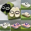 Designer Femmes Pantoufles Dames Hiver Laine Diapositives Fourrure Fluffy Fourrure Chaud Lettres Sandales Confortable Fuzzy Fille Flip Flop Pantoufle EU35-45 NO463