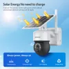 IP -камеры Shiwojia Outdoor Wi -Fi 4G -карта камера мини -солнечная панель. Обзор безопасности 7500 мАч IP66 Беспроводной 2 -й выходной разговор Обнаружение 230830
