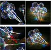 Autres fournitures de fête festives LED Ballons Lumineux Clair Ballon Anniversaire Décoration Transparent Bobo Drop Livraison Maison Garde Dh9OD