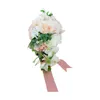 Fiori decorativi Fiori artificiali a mano Decorazioni per feste Bouquet Bouquet da sposa per l'anniversario della sposa