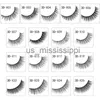 False Eyelashes SHIDISHANGPIN 3 pairs 29 styles 3D Faux Mink Hair Soft False Eyelashes Fluffy Wispy Thick Lashes Handmade Lash Eye Makeup Tools x0830