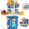 Кухни играют в еду, дети 3In1 House Kitchen Toys Столовый столик для приготовления пищи винты стоматолога моделирование питомца подарка 230830