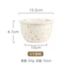 Plates Japanese Style Ins Retro Irregular Black White Spotted Tableware High Aesthetic Value Ceramic Bowls Sets Household Use