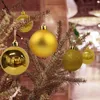 36 sztuk Święta Bożego Narodzenia Tree Ornaments Balle z wiszą pętlą na wakacje i dekorację imprezową Biłek świąteczny 3 cm