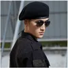 BERETS ESTユニセックス通気性ピュアウールベレー帽子男性女性特殊部隊兵士の死亡部隊軍事訓練キャンプハット230829