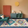 Estilo étnico boêmio tapetes para sala de estar grande área tapete casa sofá mesa café marrocos decoração do quarto macio macio tapete hkd230830
