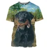 T-shirts pour hommes Vente d'été Hommes Sanglier 3D T-shirt imprimé Jungle Animal Sauvage Canard Chasse Canne Camouflage Mode Grande Taille À Manches Courtes