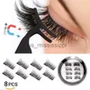 False Eyelashes LEKOFO 8Pcs Magnetic Eyelashes With 2 magnetic lashes 3D False Natural For Mink Eye lashes Extension Long faux cils magnetique x0830