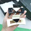 Retro Square Clamps Hair Grab Clips With Black Inverted Triangle Clips Temperament Hair Clip Hair Jewelry