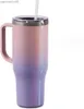 Tumblers Maars Charger 40oz geïsoleerde reismok Tumbler met handvat | Dubbelwandige, vacuümverzegelde roestvrijstalen beker met rietje en deksel - Witte Onyx HKD230830