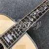 41 cali D Typ Solid Spruce Top Acoustic Guitar Abalone Tree of Life InRlays Rosewood Back and Sides Guitarra