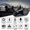 FODSports FX6 Motorcykelintercom Hjälm Bluetooth 5.0 Headset 6 Riders Grouping Interphone Waterproof FM Radio Voice Command Q230830