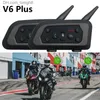 2PCS Xinowy V6 Plus Motorcycle Helmet Bluetooth Intercomヘッドセット1500m BTタイプCインターホンコミュニケーター6ライダーQ230830