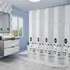 シャワーカーテン漫画パンダ厚いシャワーカーテンフラワーバスカーテン水防水バスルーム装飾R230831
