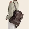 Backpack Chikage Business Commuter Small Women's Large Capacity Unisex Student Schoolbag Fashion Lightweight Dermis Bags